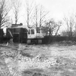 A Liebherr 912, our first excavator working at Rydon site